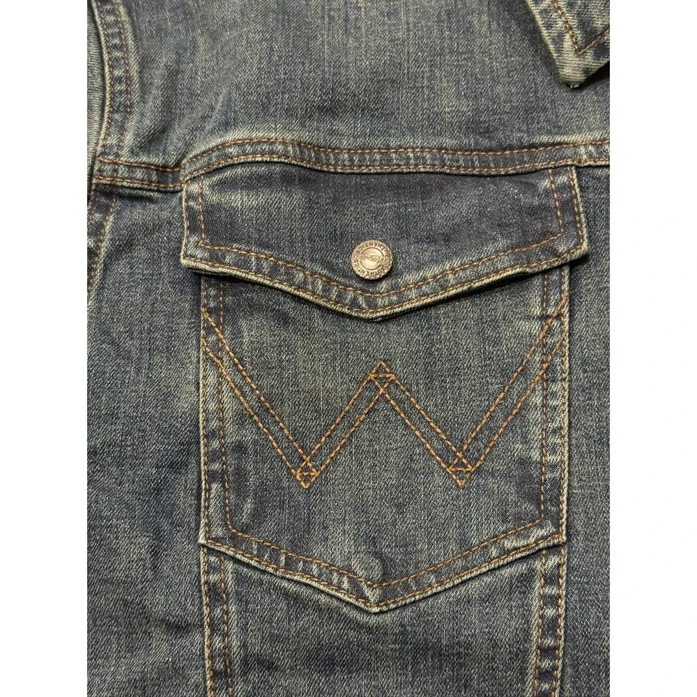 Wrangler Retro Texas Longhorns Mens Blue Denim Jacket Large NWT